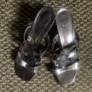 Anne Klein Bronze Heeled Sandals